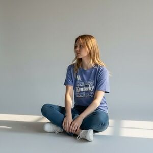 Kentucky UK Fanatics Women's Large Blue Short Sleeve Graphic T-Shirt